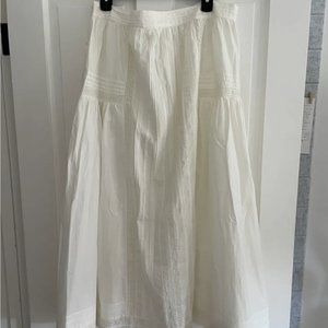New Doen Full Length Poplin Skirt